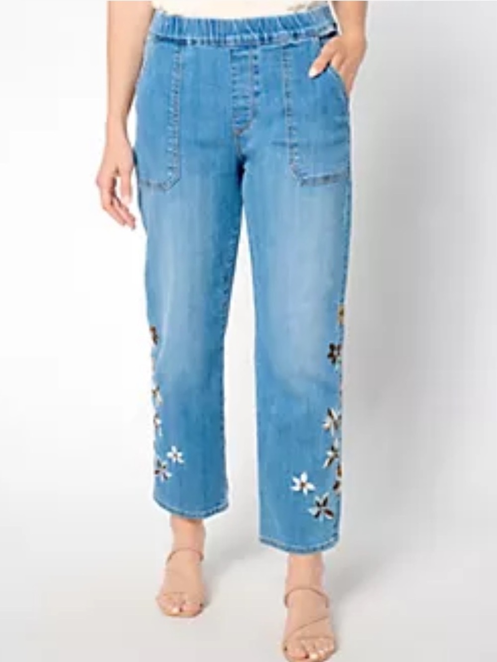 Driftwood Jeans Ruby Pull-On Relaxed Jean - Indigo Detached